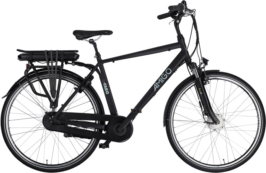 Amigo E-Faro S2 Heren 7V Rollerbrake matzwart 53 cm 28 inch
