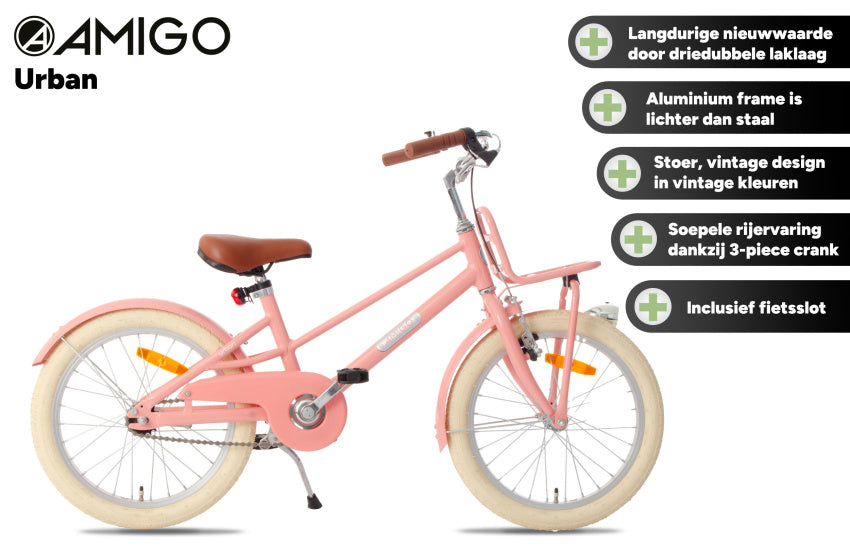 Amigo Urban Aluminium Frame Meisjes Terugtraprem